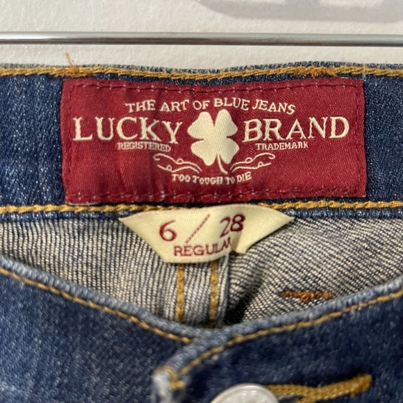 LUCKY BRAND Jeans Women's 6/28 Medium Wash NWT Sofia Straight Leg 32" Inseam - Picture 3 of 11